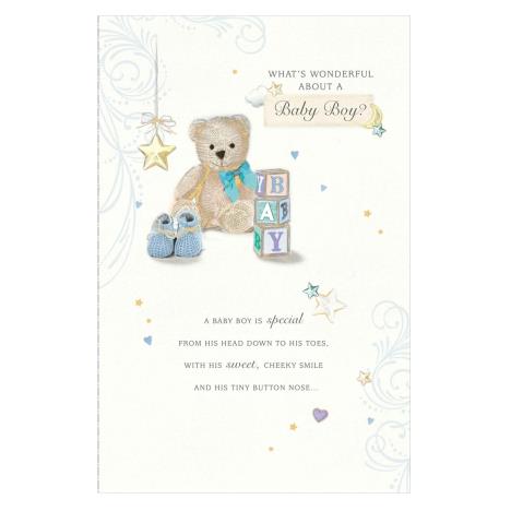 Birth of Baby Boy New Baby Card £3.75